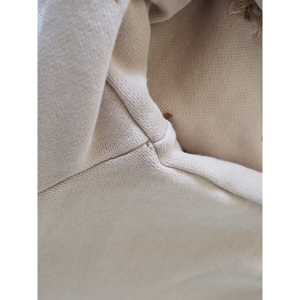 Driftwood Floral Embroidered Pink Sweatshirt Boho Cottagecore Small Good Rose - Picture 8 of 16